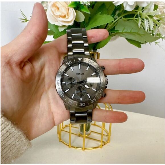 Fossil BQ2491 Bannon Multifunction Smoke Stainless Steel Watch - Picture 2 of 5